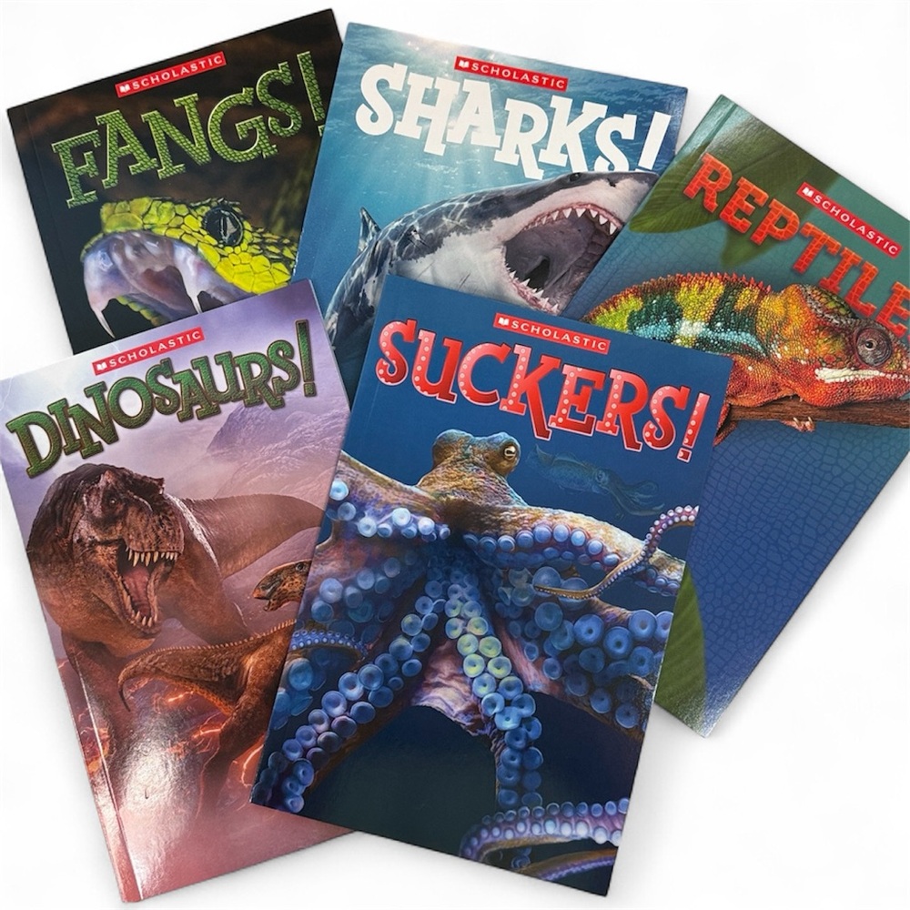 KIDS BOOKS FANGS” 5 BOOK VALUE PACK PAPERBACK REPTILES NONFICTION
